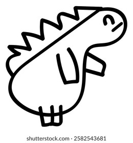 kawaii abstract doodles element design. dino element