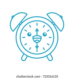 kawaii alarm clock time alert bell hour cartoon