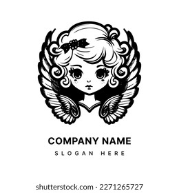 Kawaii Angel Logo is a Delightful and Adorable Design