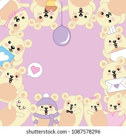 kawaii animal cartoon