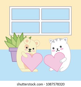 kawaii animal cartoon