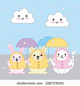 kawaii animal cartoon