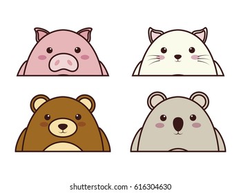 kawaii animal icon