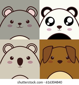 kawaii animal icon