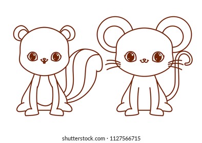 Kawaii animals design