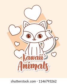 kawaii animals design