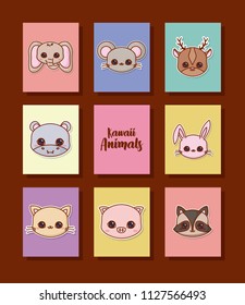 Kawaii animals desing