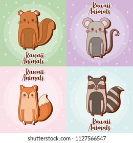 Kawaii animals desing