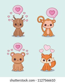 Kawaii animals desing
