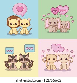 Kawaii animals desing