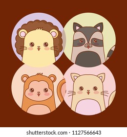 Kawaii animals desing