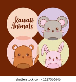 Kawaii animals desing