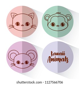 Kawaii animals desing