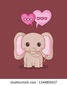 Kawaii animals and love design