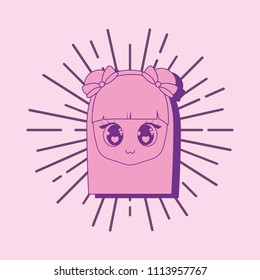 Kawaii anime girl design