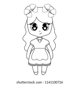 kawaii anime girl design