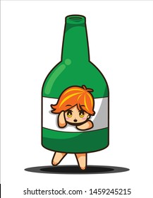 Kawaii Anime Vector Soju Cute