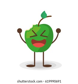 kawaii  apple fruit