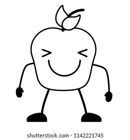 Kawaii apple icon