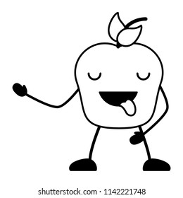 Kawaii apple icon