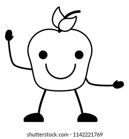 Kawaii apple icon