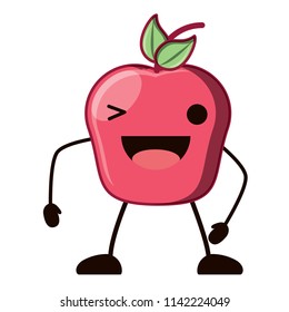 Kawaii apple icon