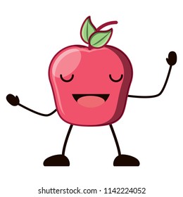 Kawaii apple icon