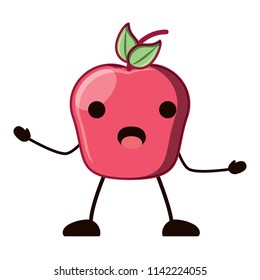 Kawaii apple icon