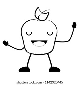 Kawaii apple icon