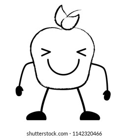 Kawaii apple icon