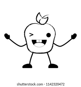 Kawaii apple icon