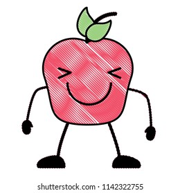 Kawaii apple icon