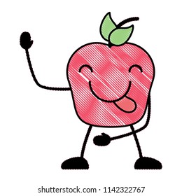 Kawaii apple icon