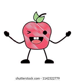 Kawaii apple icon