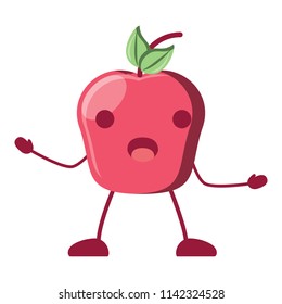 Kawaii apple icon