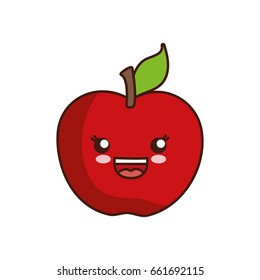 kawaii apple icon