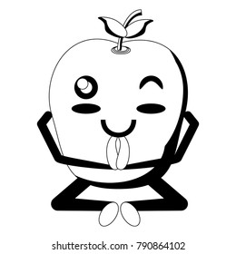 kawaii apple icon image