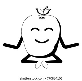 kawaii apple icon image