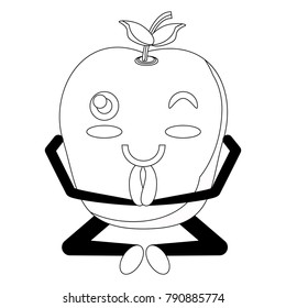 kawaii apple icon image