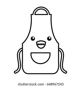 kawaii apron cartoon
