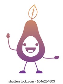 kawaii avocado icon