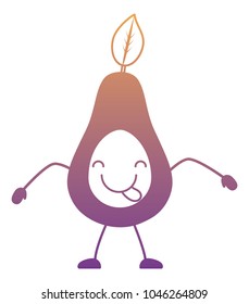 kawaii avocado icon