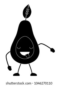kawaii avocado icon
