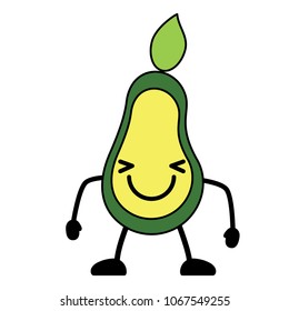 kawaii avocado icon