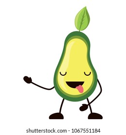 kawaii avocado icon
