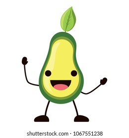 kawaii avocado icon