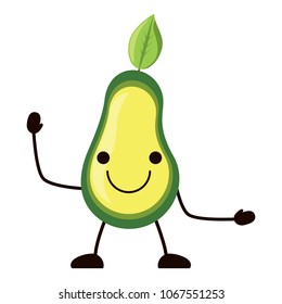 kawaii avocado icon