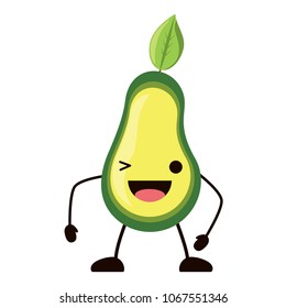 kawaii avocado icon