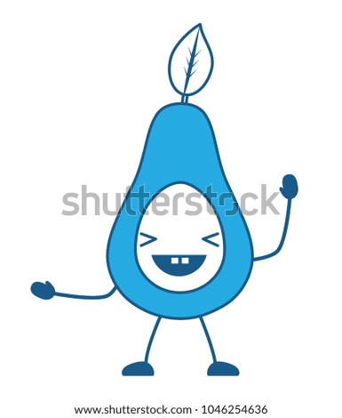 kawaii avocado icon