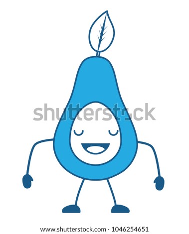 kawaii avocado icon